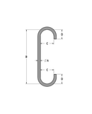 Alloy Steel S-Hooks, Style C