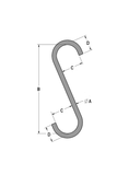 Alloy Steel S-Hooks, Style A