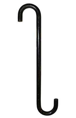 WiscoLift black manganal lifting hooks with long curved design for secure lifting