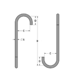 Alloy Steel S-Hooks, Style B