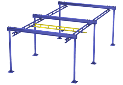 Freestanding Bridge Crane, Capacity 500 Lbs - WiscoLift, Inc.