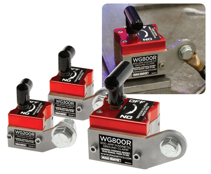 ON/OFF Magnetic Welding Grounds, Capacity 68-450 Lbs Hold - WiscoLift, Inc.