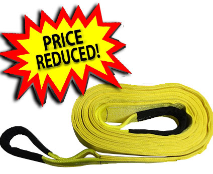 Recovery Strap, 2-Ply, Capacities 110,000 Lbs