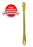 WiscoLift web sling boulder lifting strap twisted eye in yellow with free shipping in the contiguous US