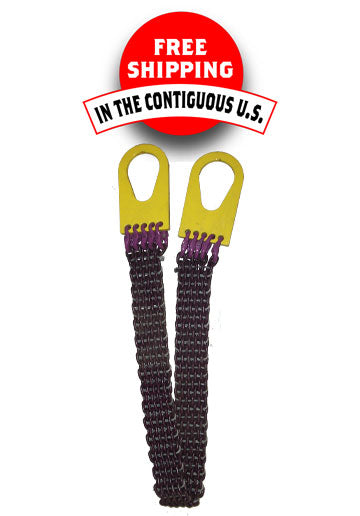 WiscoLift alloy chain sling with yellow hooks chain mesh sling for lifting with free shipping in contiguous US