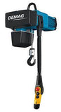 Demag electric chain hoist for material handling with durable hook and control pendant
