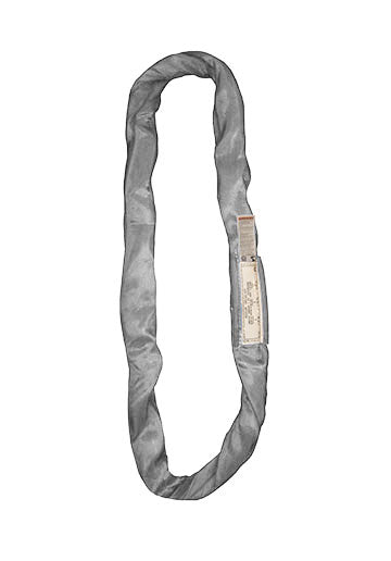 WiscoLift endless round slings for lifting in gray with identifying label
