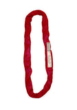 WiscoLift endless round slings for lifting in red with durable construction for heavy-duty use