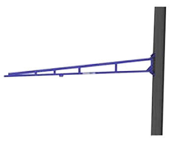 Tool Solutions Wall Mounted Jib Crane, Capacity 150 Lbs, 200 Deg. Rotation - WiscoLift, Inc.