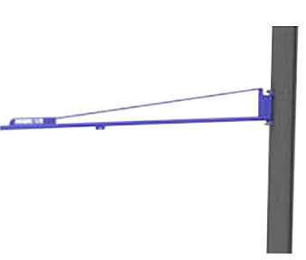 Tool Solutions Wall Mounted Jib Crane, Capacity 50 Lbs, 180 Deg. Rotation - WiscoLift, Inc.